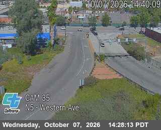 The road at Western Ave, live
