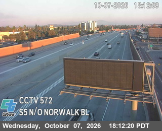 The road at North of Norwalk Blvd, live