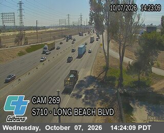 The road at Long Beach Blvd, live