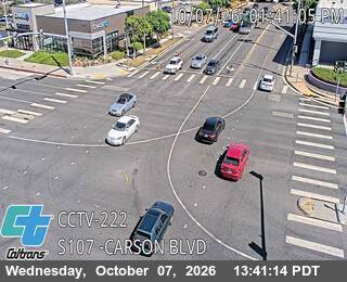 The road at Carson Blvd, live