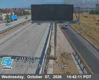 The road at Rancho Vista Blvd, live