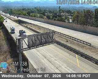 The road at Pederson Rd, live