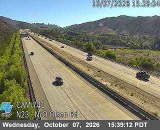 The road at N/o Olsen Rd, live