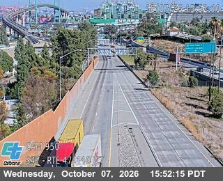 The road at I-110, live