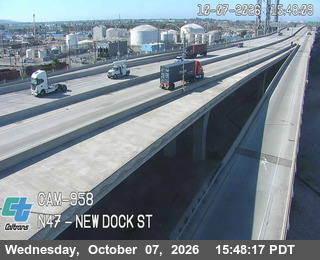 The road at New Dock St, live