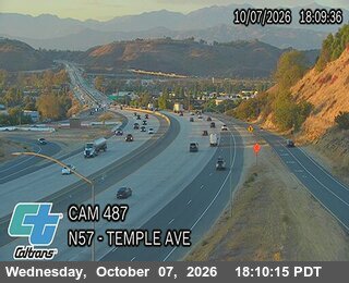 The road at Temple Ave, live