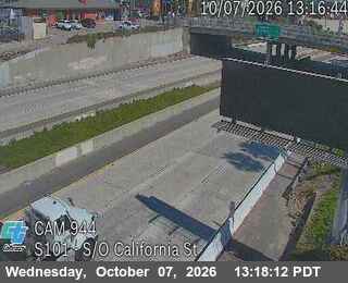 The road at South of California St, live