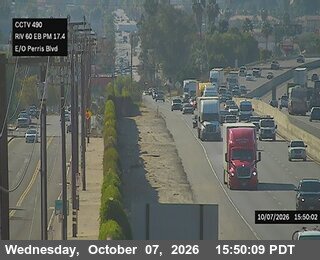The road at E/o Perris Blvd., live