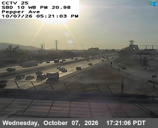 The road at East Side Pepper Overcross, live