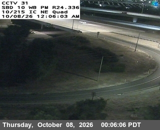 The road at I-10/I-215 IC NE Quad, live