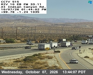 The road at Indian Canyon, live