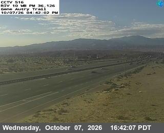 The road at Gene Autry Trail, live