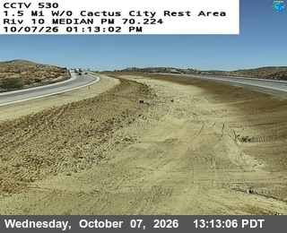 The road at 1.5 w/o Cactus City Rest Area, live