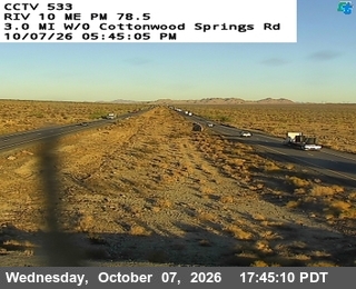 The road at West of Cottonwood Springs Road, live