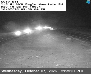 The road at West of Eagle Mountain Rd, live