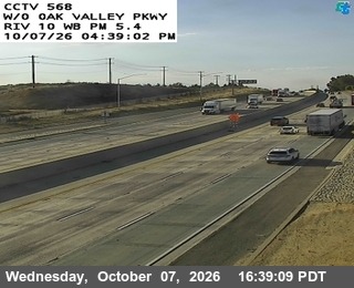 The road at West of Oak Valley Pkway, live
