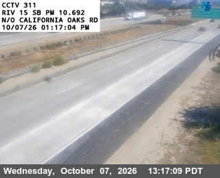 The road at North of California Oaks Road, live
