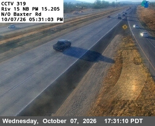The road at North of Baxter Road, live