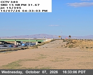 The road at US-395, live
