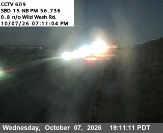 The road at Wild Wash Rd, live