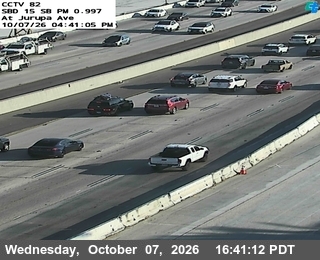 The road at Jurupa Street, live