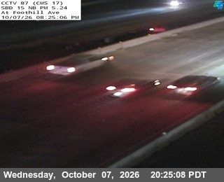 The road at Foothill Blvd., live