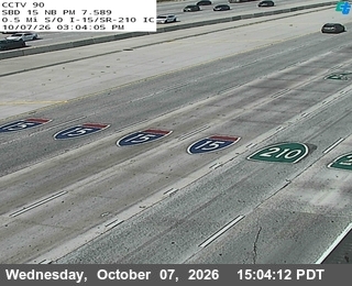The road at 0.5 Miles S of I-210, live