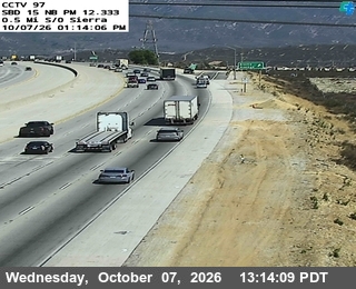 The road at 0.1 Miles S of Sierra, live