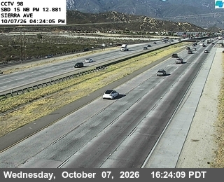 The road at Sierra Avenue, live