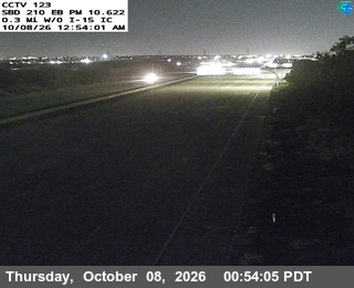 The road at 0.3 Miles West of I-15, live