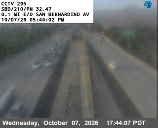 The road at East of San Bernardino Avenue, live
