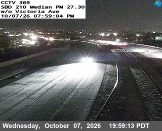 The road at West of Victoria Avenue, live