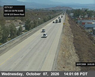 The road at 0.5 Mi South of Devore, live