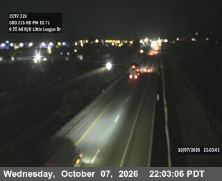 The road at North of Little League Drive, live