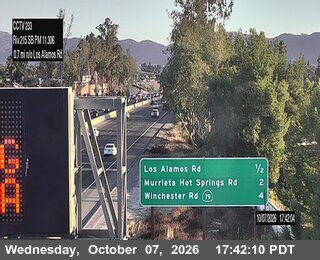 The road at 0.5 Mi north of Los Alamos, live