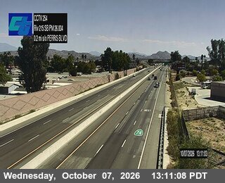 The road at Perris Boulevard, live