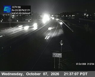 The road at Nueveo Road Onramp, live