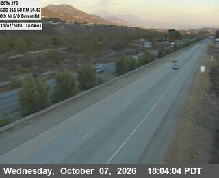 The road at South Of Devore Road, live