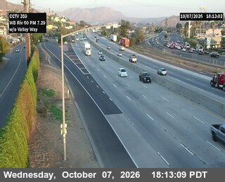 The road at West of Valley Way, live