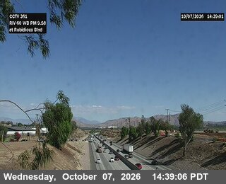 The road at Rubidoux Boulevard, live