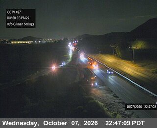 The road at Gilman Springs Rd., live