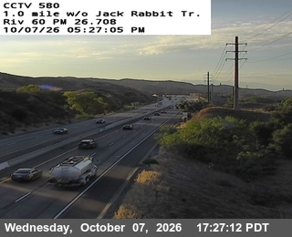 The road at 1 mi w/o Jack Rabbit Trail, live