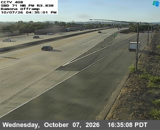 The road at Ramona Offramp, live