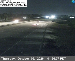 The road at Chino Hills Parkway (T), live