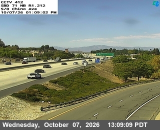 The road at South of Chino Ave, live