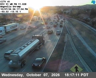 The road at Magnolia Onramp, live