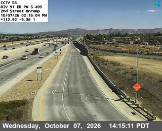 The road at 2nd Street Onramp, live