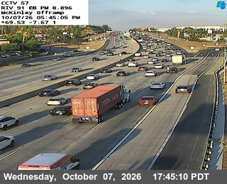 The road at Mckinley Offramp, live