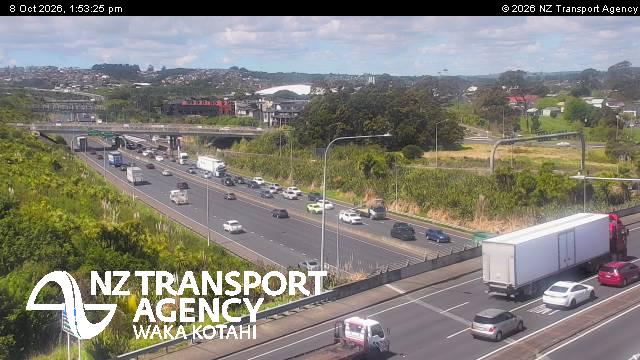 The road at SH20 Lambie Dr, live