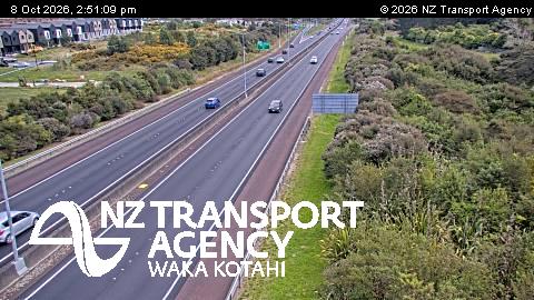 The road at SH18 Hobsonville, live